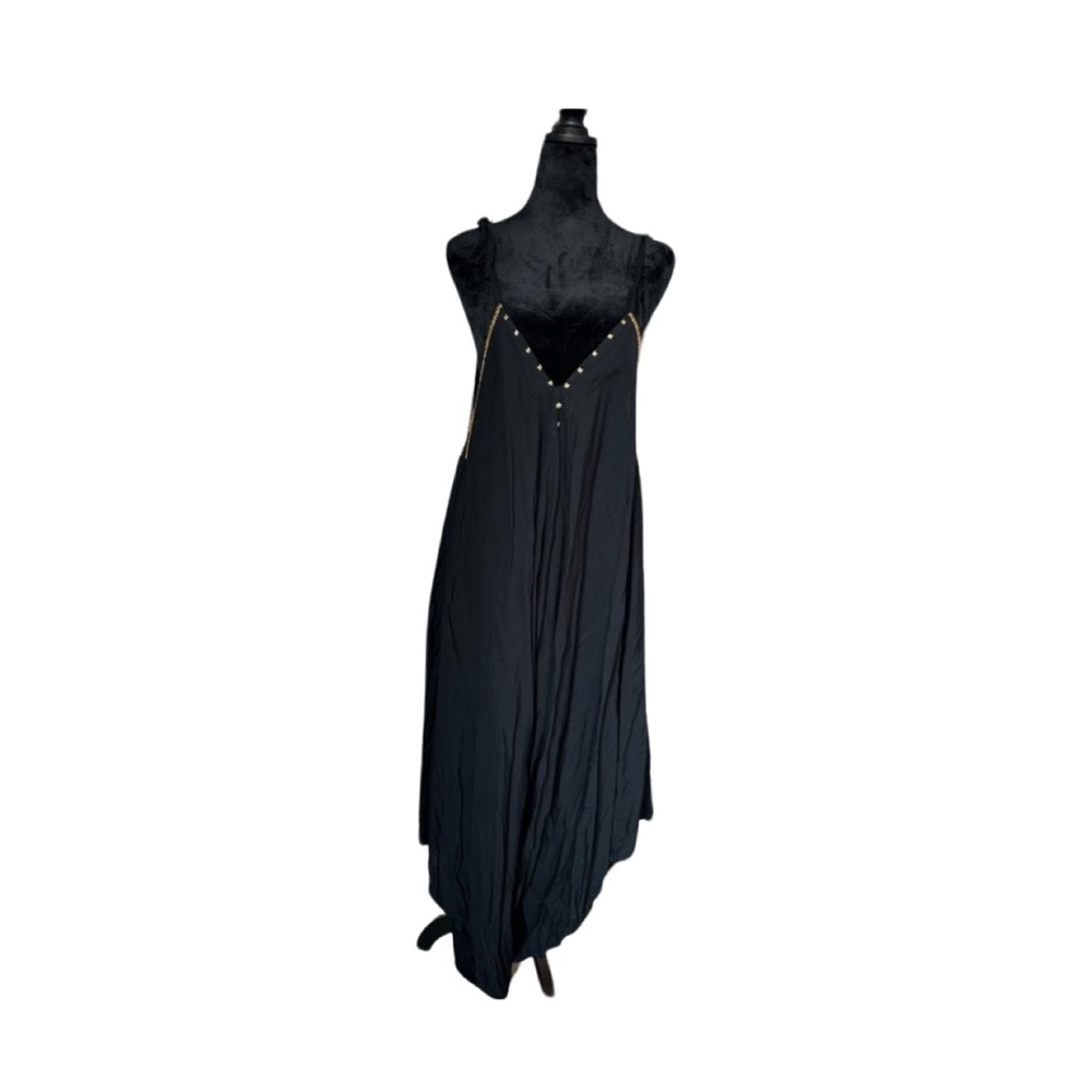 Jumpsuit Beach coverup with gold beading. One Size. Worn once.